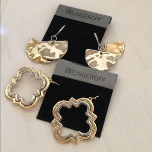 Two sets of earrings